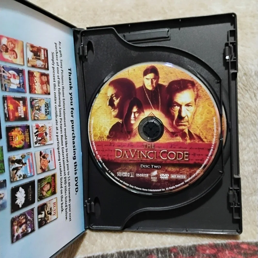 The Da Vinci Code DVD 2-Disc Widescreen Special Edition Tom Hanks Mystery Movie